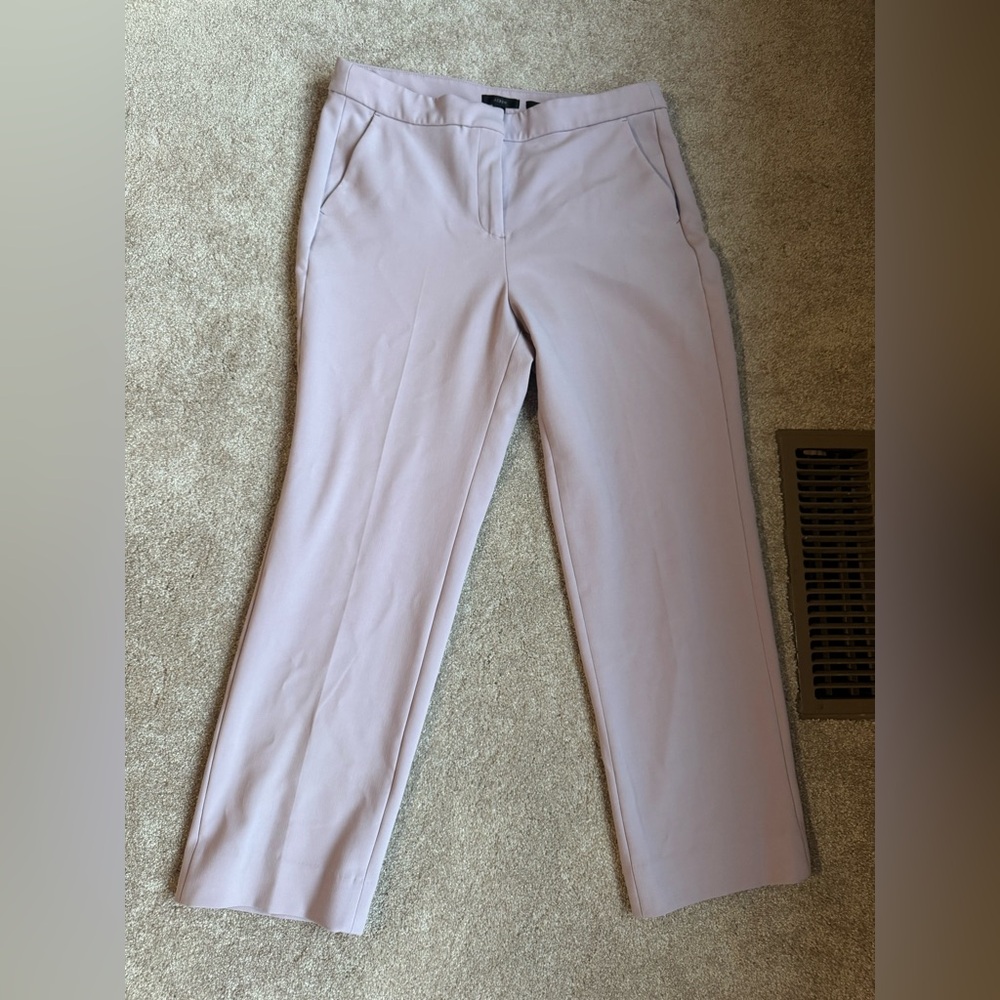 J. Crew Dried Violet Kate Straight-Leg Pant in Four Season Stretch - Size 12